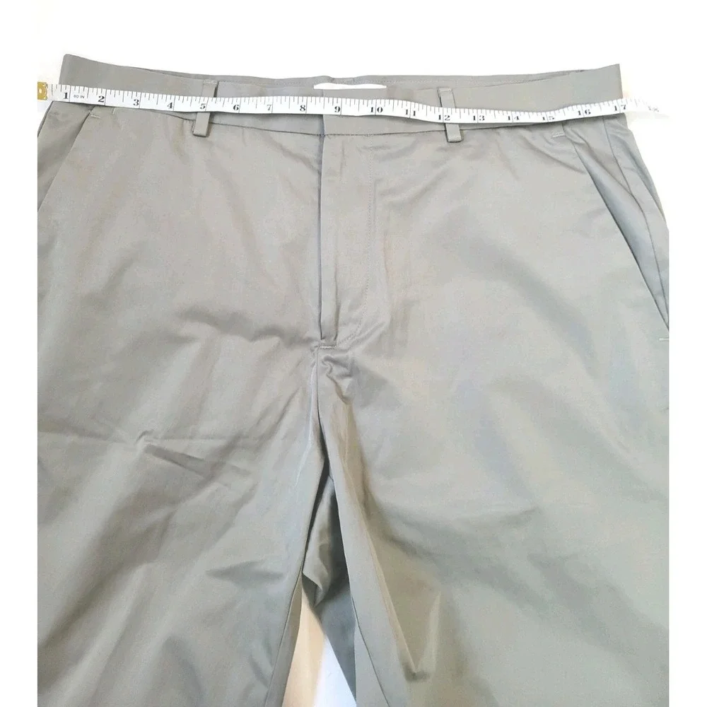 Calvin Klein Mens Chino Shorts Pockets Comfort Casual Gray Sz 32